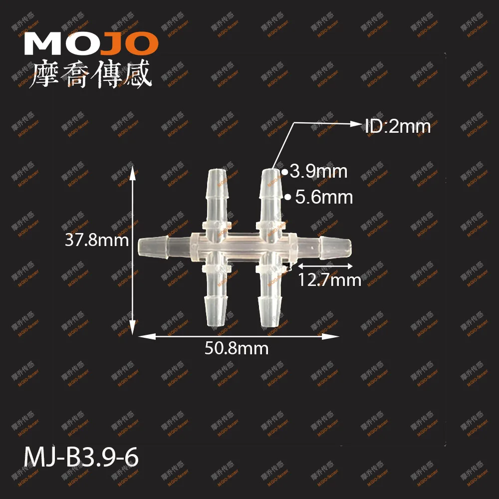 10 шт./лот) MJ-B3.9-6 PP пластиковые соединители для шланга 4 мм шестиходовые соединители для труб с несколькими проходами