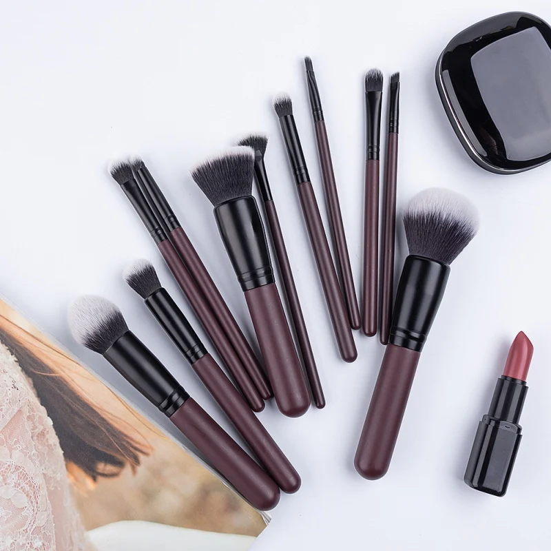 11psc Makeup Brushe Tool Set Eyeliner Eyelash Powder EyeShadow Blending Foundation Blush fiber Professional Cosmetic Make Up Kit