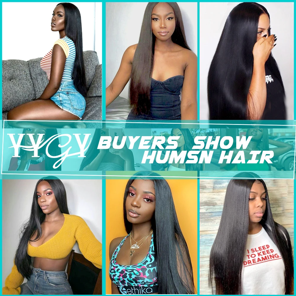 Straight Human Hair Bundles 26 28 30 Inch Brazilian Hair Weave Bundles For Women Natural Hair Extensions 3 4 Bundles Thick Remy