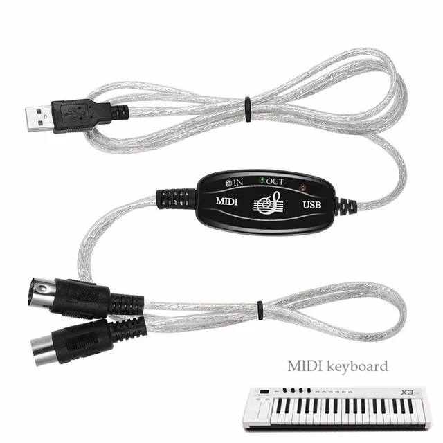 Interface Usb Vers Midi Convertisseur Adaptateur Câble Musique Clavier Mac  Windows