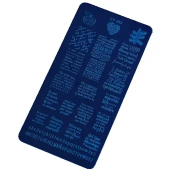 

wholesale 1000pcs Metal Custom Nail Art Stamp Plate for DIY Nail Painting Tool OEM Stamping Plate Metal sign accessories