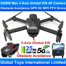 Zlrc besta 3 sg906 max com desvio de obstáculos 3-axis cardan eis profissional 4k câmera gps 5g wifi fpv rc zangão quadcopter brinquedos