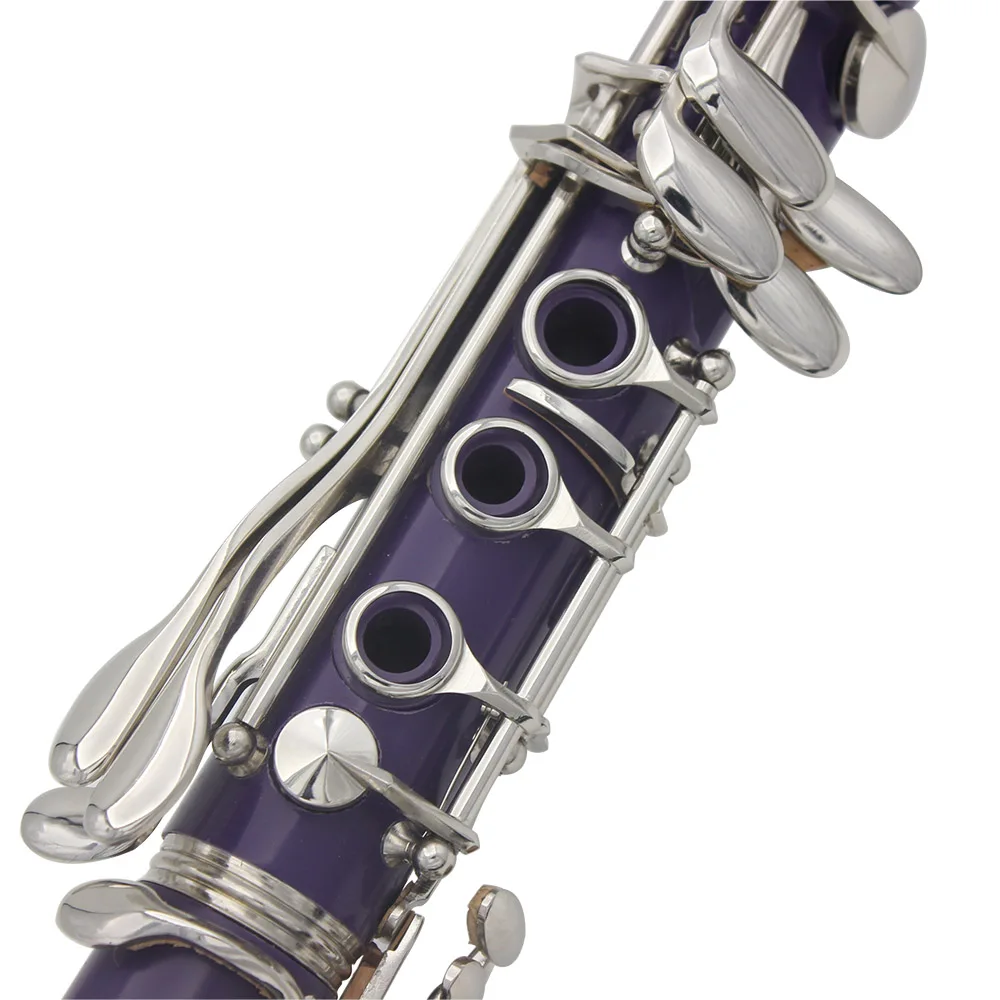 Черный, синий, зеленый, розовый, фиолетовый, красный, белый кларнет bB+ CareKit+ 11 Тростников+ Корпус ABS 17 клавиш bB ровное сопрано бинокулярный кларнет выбрать