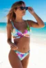 Neon Patterned Print Ruffled Bikinis 11