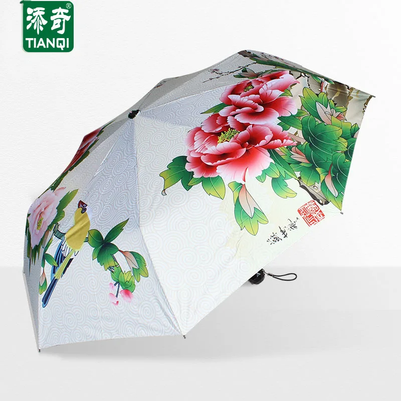 

TIANQI Early Spring Strengthen Sun-resistant UV-Protection Parasol Thick Guangzhou Parasol Rain Or Shine Dual Purpose Umbrella