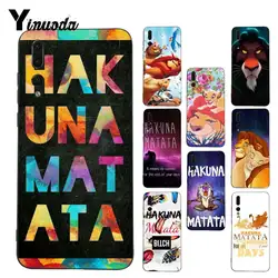 Yinuoda hakuna matata The Lion King Обложка с рисунком телефона чехол для Huawei P9 P10 Plus Mate9 10 Mate10 Lite P20 Pro Honor10 vision 10