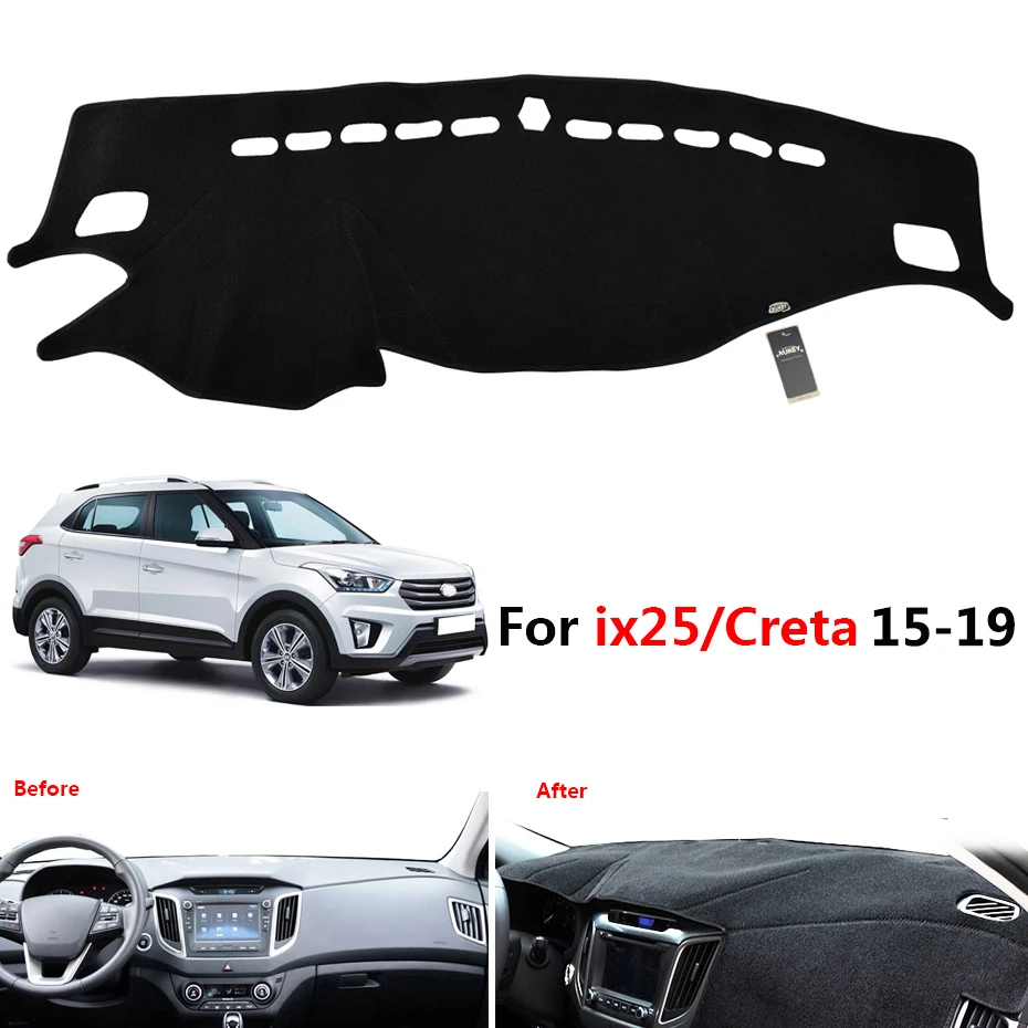 Автомобильный коврик для приборной панели для hyundai iLoad iMax i800 Starex H1 2008- для ix25 Creta- приборная панель Крышка ковровое покрытие