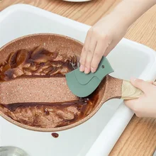 Горшок тарелка для мытья посуды силиконовый скребок Антибактериальный шпатель щетка доска в форме пингвина Ракель кухонный бытовой чистящий инструмент