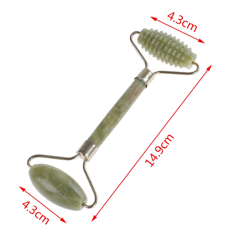 

Jade Stone Face Arms Neck Massage Roller Anti Wrinkle Face Slimming Beauty Tool Facial Double-end Massager Roller