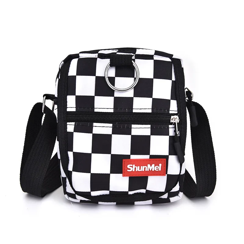 

Women Canvas Bag Harajuku Style Style Contrast Color Small Bag Korean Style Fashionable Casual Messenger Shoulder Bags