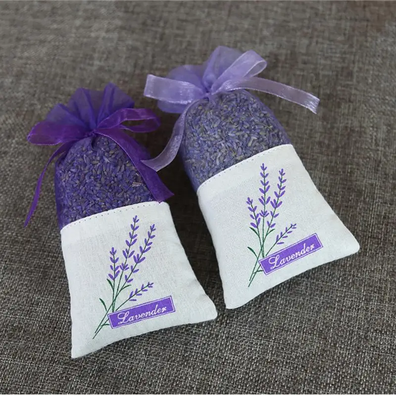 10pcs /12pcs Floral Printing Purple Lavender Bags Empty Fragrance Pouch Sachets Storage Bag For Relaxing Sleeping Deep | Дом и сад