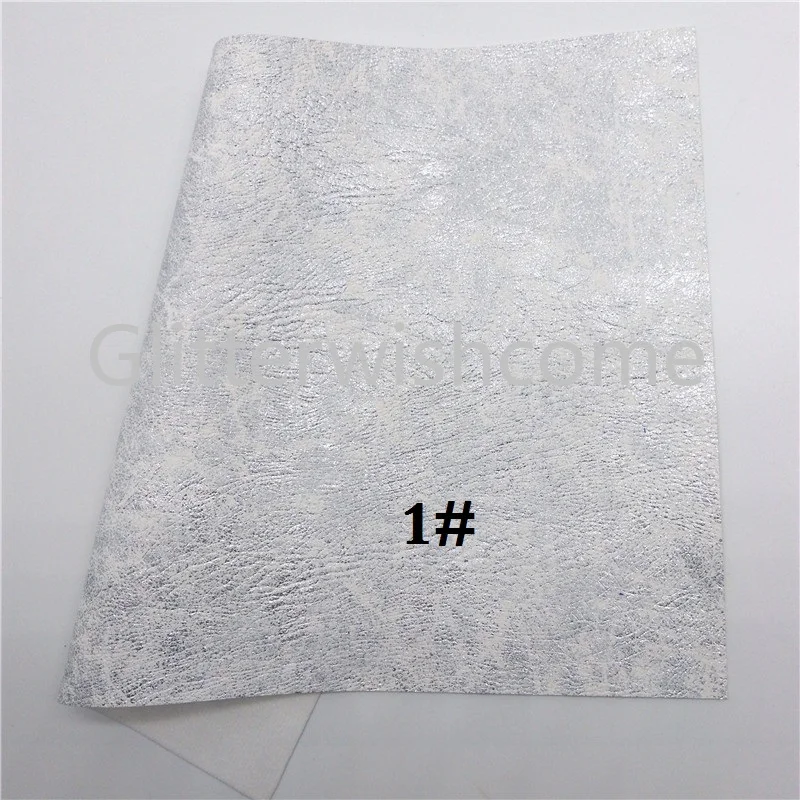 Glitterwishcome 21X29 см A4 размер винил для бантов металлик искусственная кожа ткань, искусственная кожа листы для бантов, GM478B