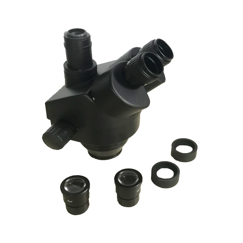  7-45X /7-90X /3.5-90X Continue Zoom visual Trinocular Stereo Zoom Microscope head for industrial Sm