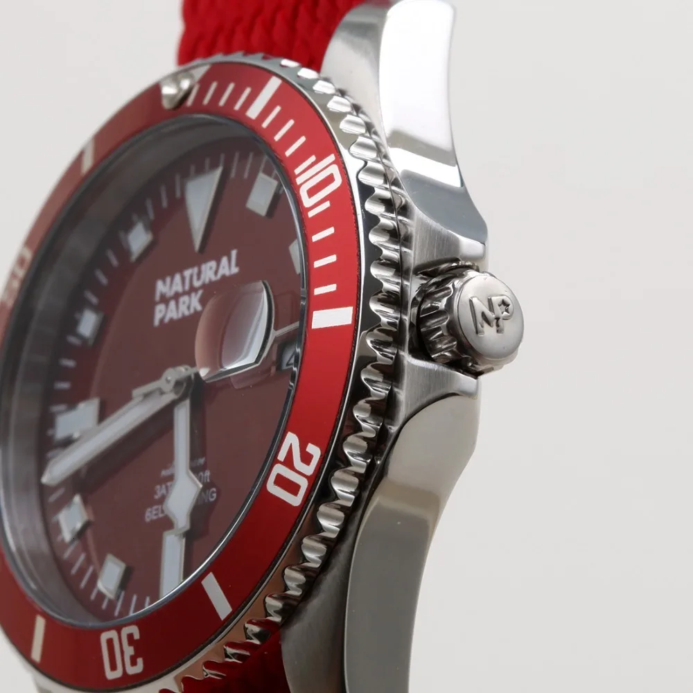 Натуральный парк спортивные мужские часы кварцевые часы Топ люксовый бренд нейлон наручные часы водонепроницаемый Relogio Masculino увеличить календарь