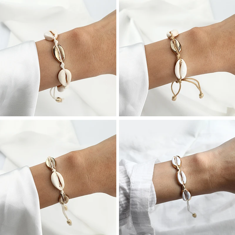 

Bohemian Shell Woman's Bracelet Beads Couple Bracelet Charm Friendship Bracelets Fashion Jewelry For Girl Party Gift Best Friend