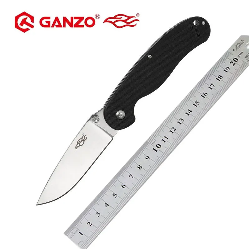 Складной нож Ganzo G727M FB727S Firebird 58 60HRC 440C G10 или с деревянной ручкой карманный для