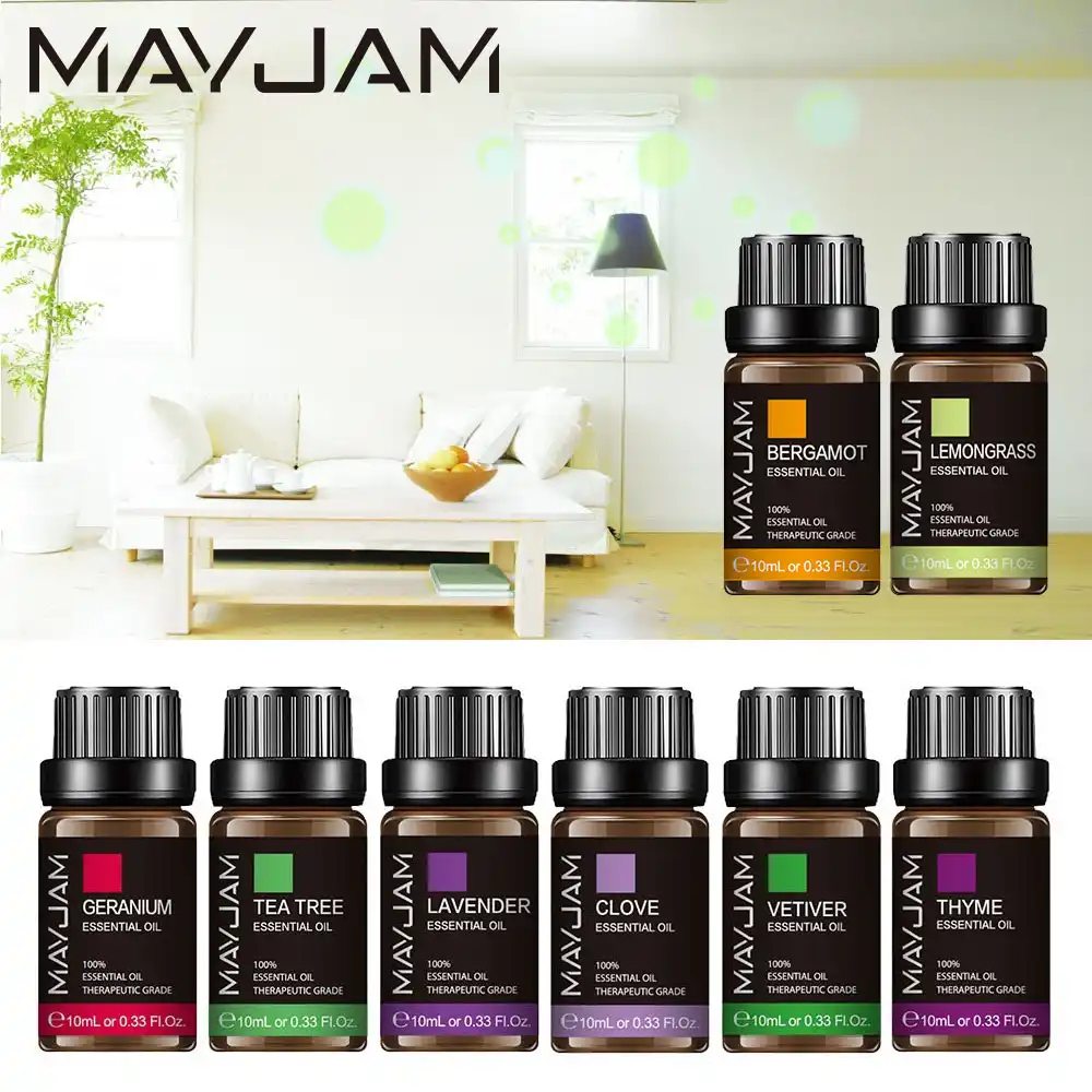 Mayjam 10 ミリリットルディフューザーアロマエッセンシャルオイル Purify の空気ゼラニウムユーカリレモングラスベルガモットバニラ樟脳タイムティーツリーオイル エッセンシャルオイル Aliexpress Mayjam 10 ミリリットルディフューザーアロマエッセンシャルオイル Purify の空気ゼラニウムユーカリレモングラスベルガモットバニラ樟脳タイムティーツリーオイル エッセンシャルオイル Aliexpress