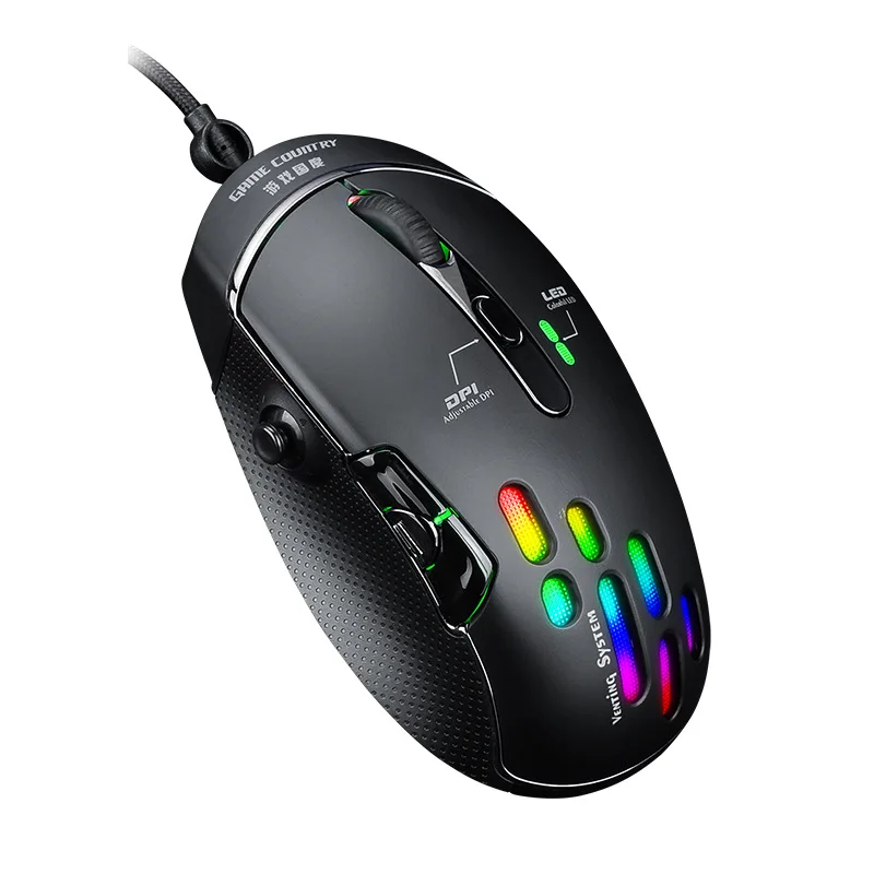 

Computer Mouse 4000dpi Mechanical Mouse Macro Gaming Mouse with Joystick Ergonomic Optical Mouse Wired Gaming Mouse for Lol