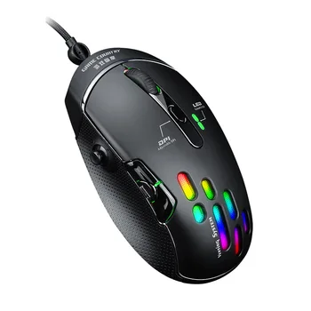 

Computer Mouse 4000dpi Mechanical Mouse Macro Gaming Mouse with Joystick Ergonomic Optical Mouse Wired Gaming Mouse for Lol