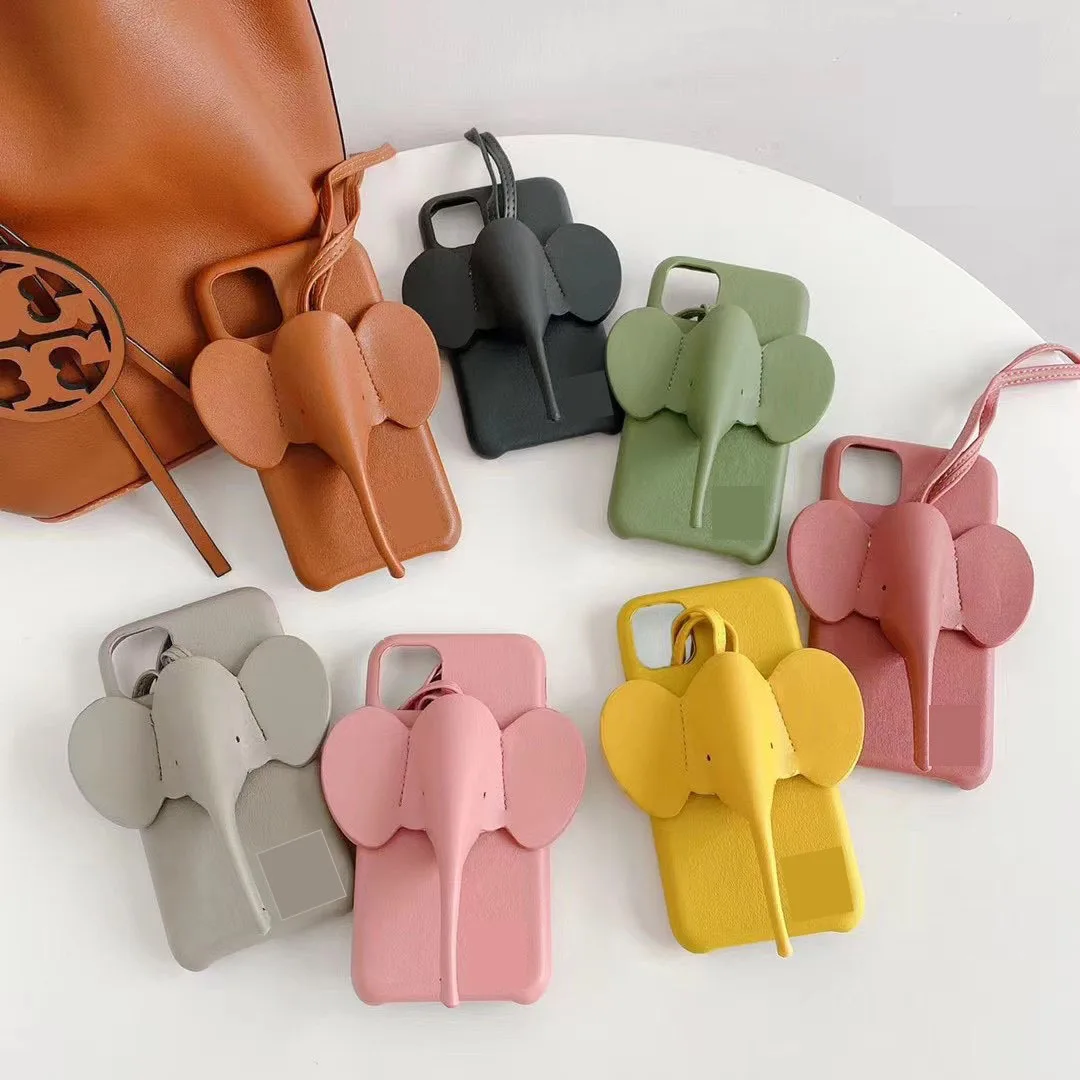 New Fashion Elephant TPU Phone Case for iPhone12 Pro Max XR X Protection Cover for iPhone11 PRO XS Silicon Case