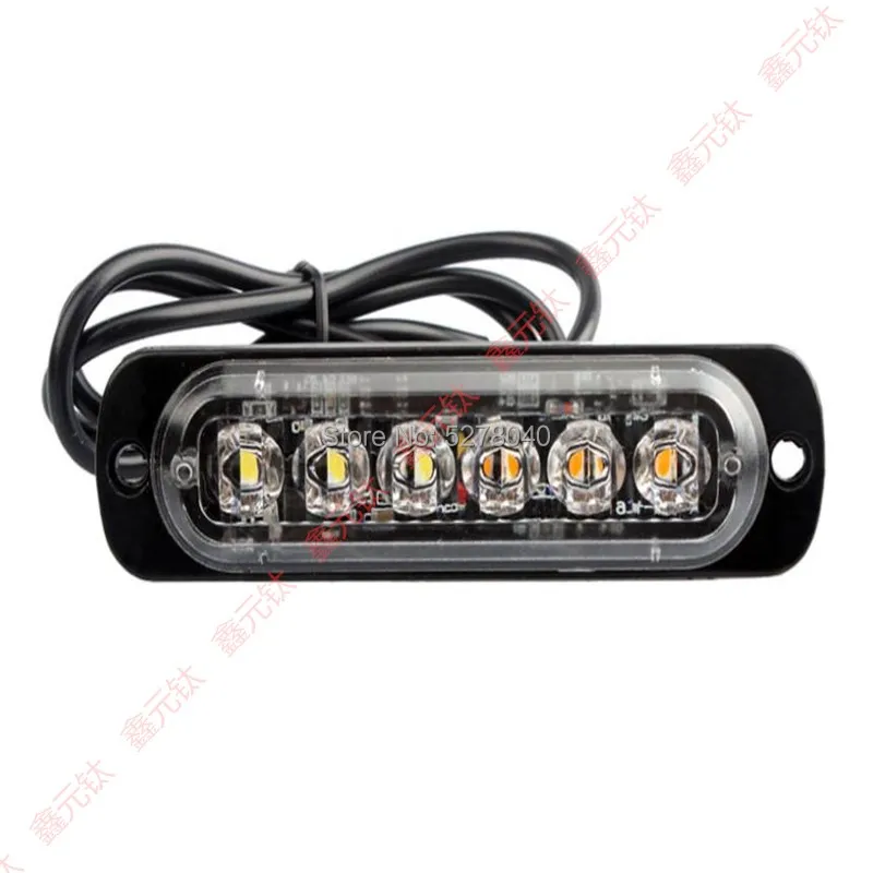 

12-24V Van warning lights 6leds Signal light Flashing lights red and blue green yellow white monochromatic multicolor