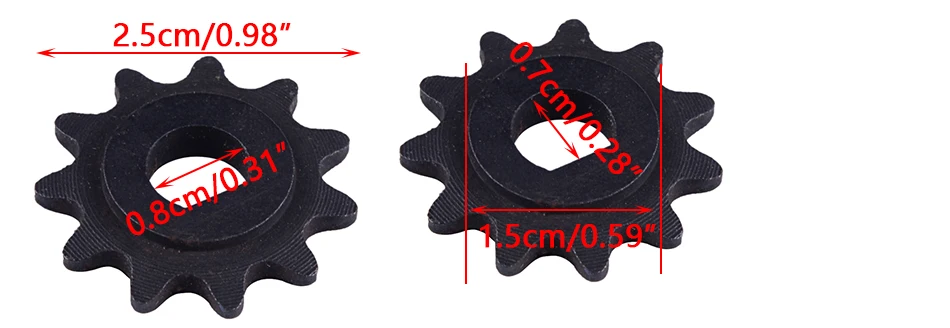 DWCX 4 мм Электрический скутер 11 зубная Звездочка для 25H цепная Шестерня двигателя MY1020 мотор