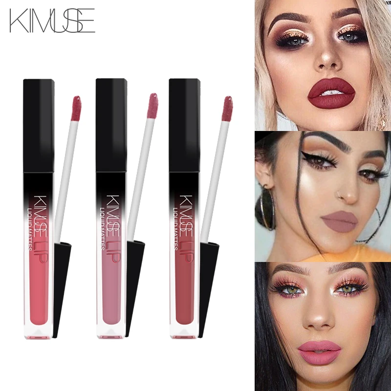 KIMUSE LIQUID MATTES LIPSTICK Sexy Red Lip liquid mattes lipstick Waterproof Matte Lipstick Long Lasting Lip 1