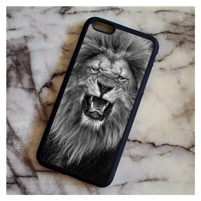 Хаки KETAOTAO Король джунглей Лев Модный чехол для телефона s для iPhone 4S 5C SE 5 5S 6 6S 7 8 Plus X Чехол Мягкий ТПУ резиновый силиконовый - Цвет: Хаки