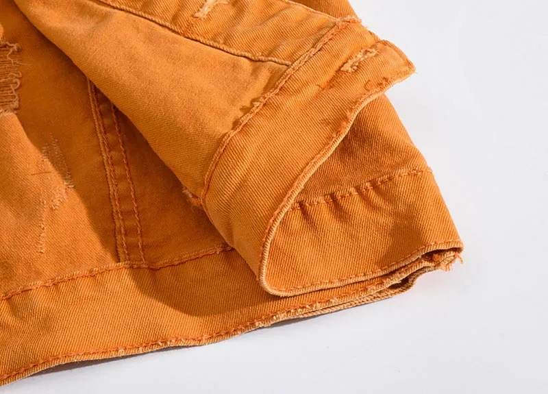 KIOVNO Men's Ripped Casual Denim Vest Solid Color Trun Down Collar Waistcoats For Male Sleeves Jeans Jackets Army Green (9)