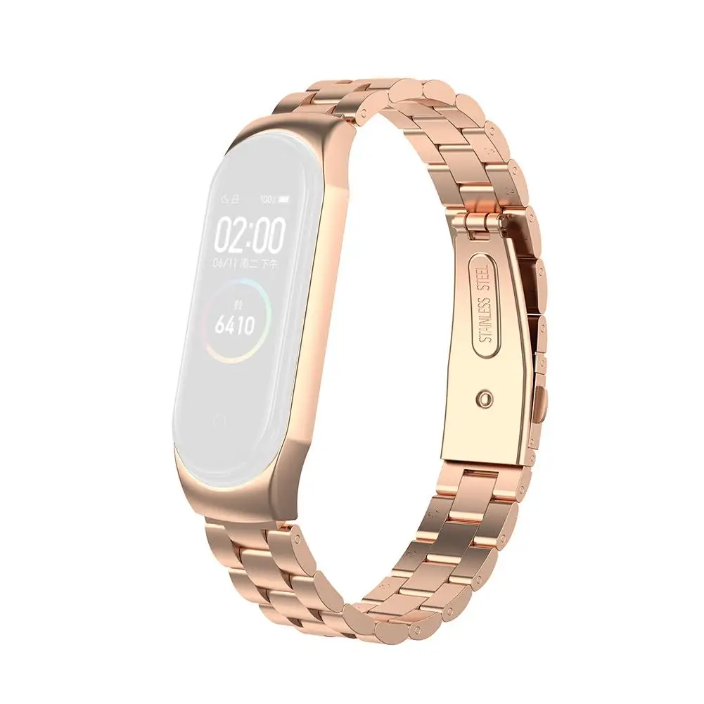 Ремешок для браслета Xiaomi Mi Band 4 NFC фитнес трекер из нержавеющей стали сменный