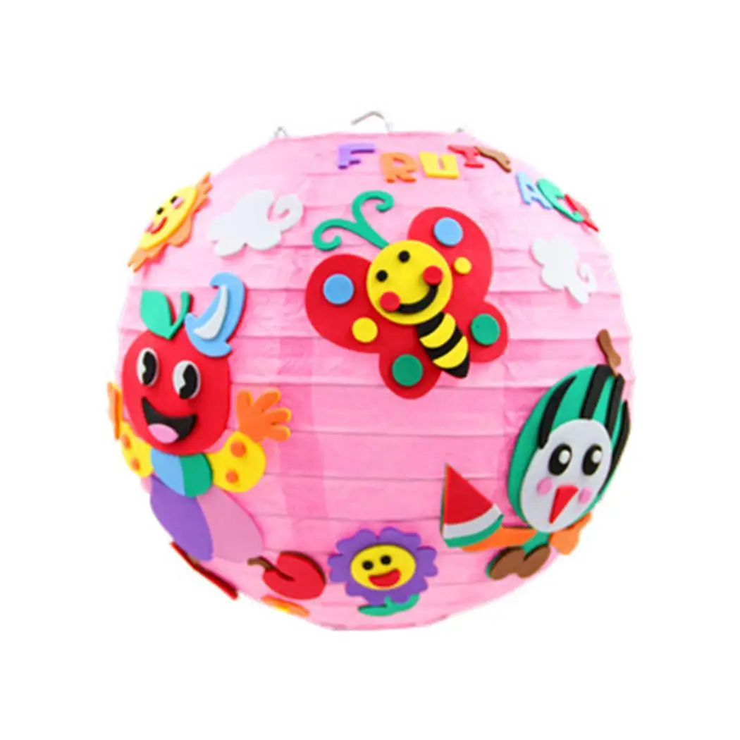 Lantern Festival Cartoon DIY Portable Illuminated Lantern multicolor Child Festival, Party Handmade