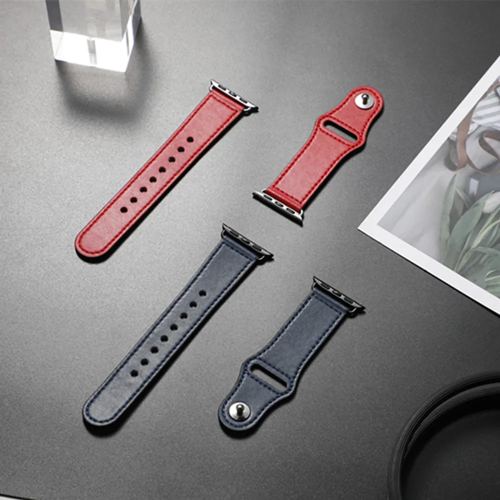 Ремешок для apple watch band iwatch band 44 мм 40 мм 42 мм 38 мм apple watch 5 4 3 2 1 аксессуары кожаный браслет