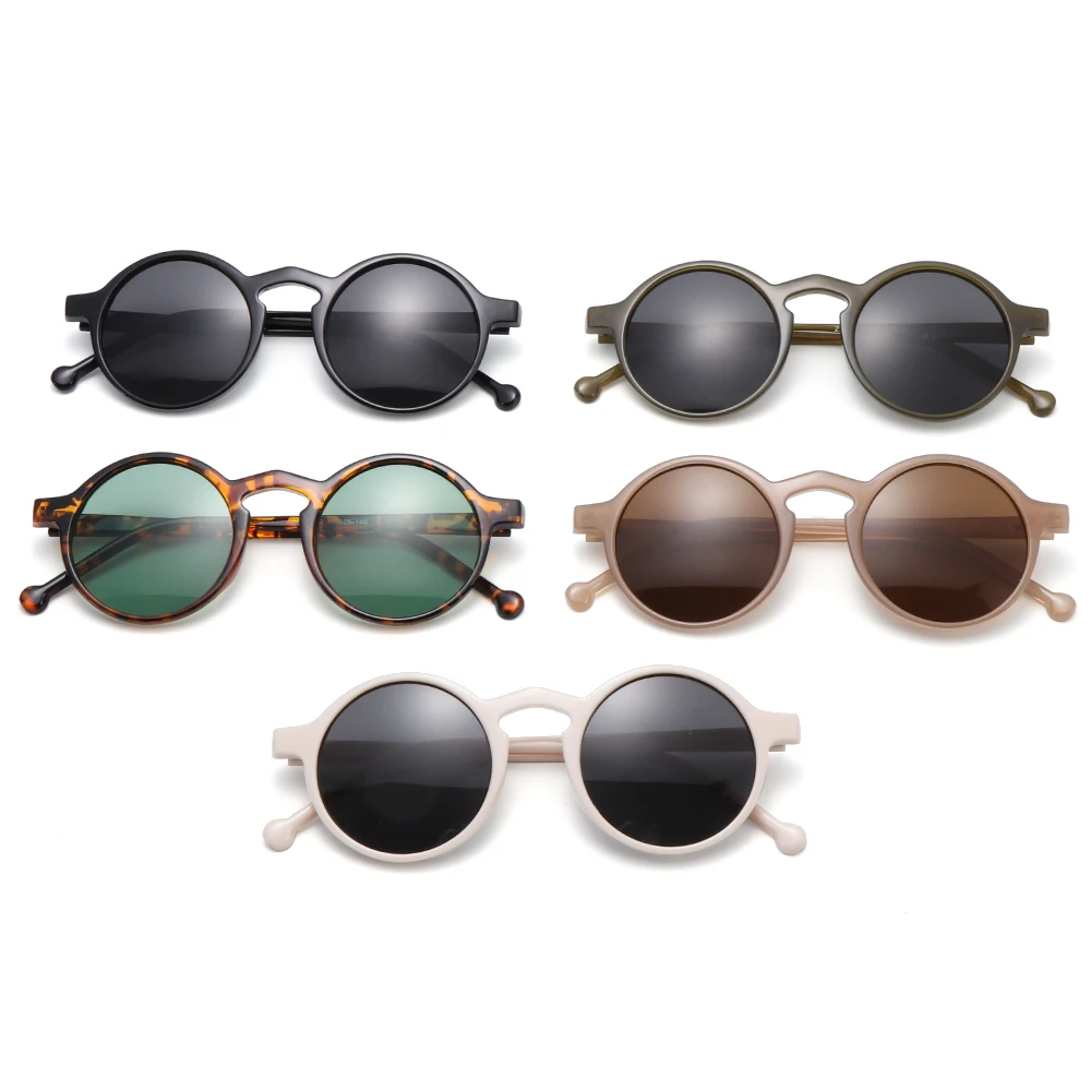 New Hot Summer UV400 Sunglasses Korean Style Retro Round Sun Glasses Brand Designer Small Frame Outdoor Hiking Driving Eyewear sunglasses for women