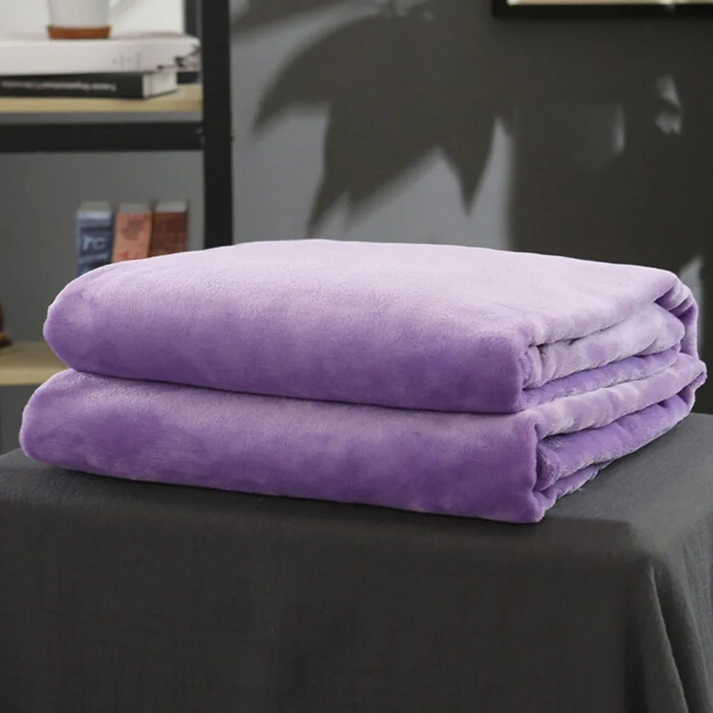 Однотонный теплый микроплюшевый флисовое покрывало для одеяла ковер диван-кровать Коралловые одеяла, покрывала мягкое одеяло современный художественное одеяло путешествия