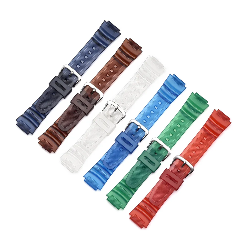 

18mm Watch Band Strap Fit for Casio G Shock W-S200H W-800H W-216H W-735H F-108WH W-215 AEQ-110W Replacement Strap Wrist Band