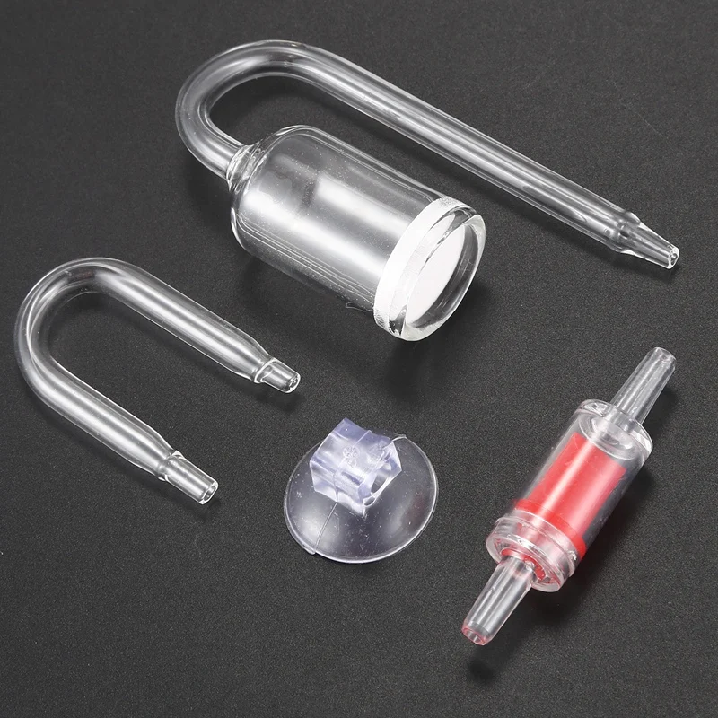 Аквариумное стеклянное растение СО2 диффузор u-образная Трубка Набор для растений удобрения рыбы