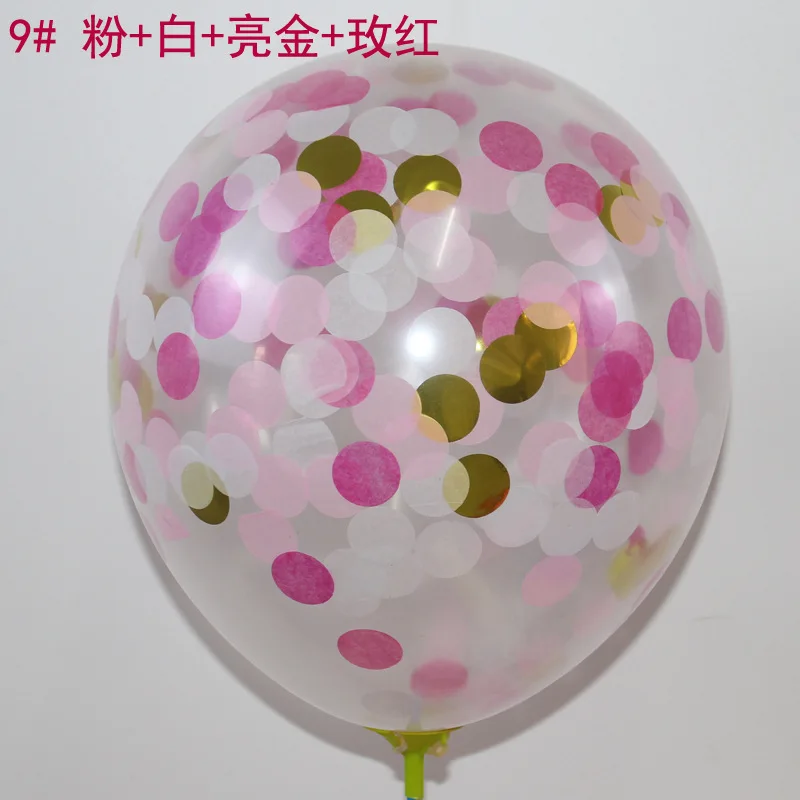 Amazon sells 12 inch round transparent emulsion wedding arrangement rose gold heart-shaped star confetti balloons 1bag