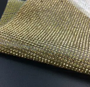 topaz Самоклеющиеся ss8 Стразы для обрезки окантовки украшения 24*40 см DIY Кристалл патч исправление стекло отделка Аксессуары - Цвет: topaz