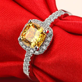 

Simulated Moissanite Rings for Women 925 Silver SOAN High Quality Engagement Rings White,yellow,pink Color 1ct,2ct,3ct Rings