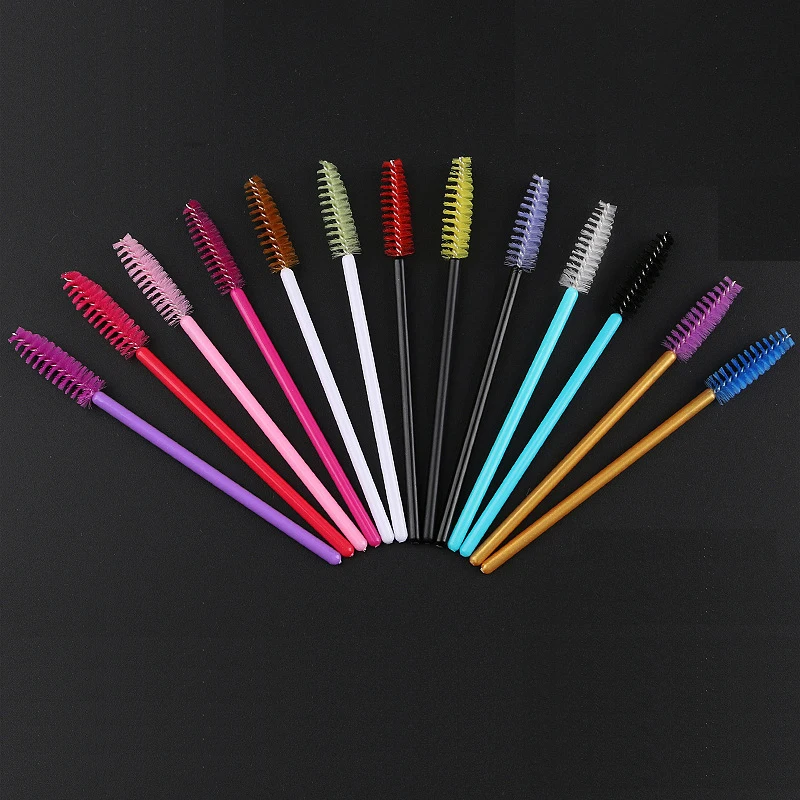 

Gold Hole Disposable Spiral Eyelash Brush Eyelash Curler Brush Eyebrow Brush Mini Eyelash Brush Eyelash Comb Makeup Tool