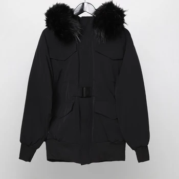 

Owen seak Men Cotton Coats Jackets High Street Men's Clothing Snow Winter Cotton Dust Coats Jackets Black