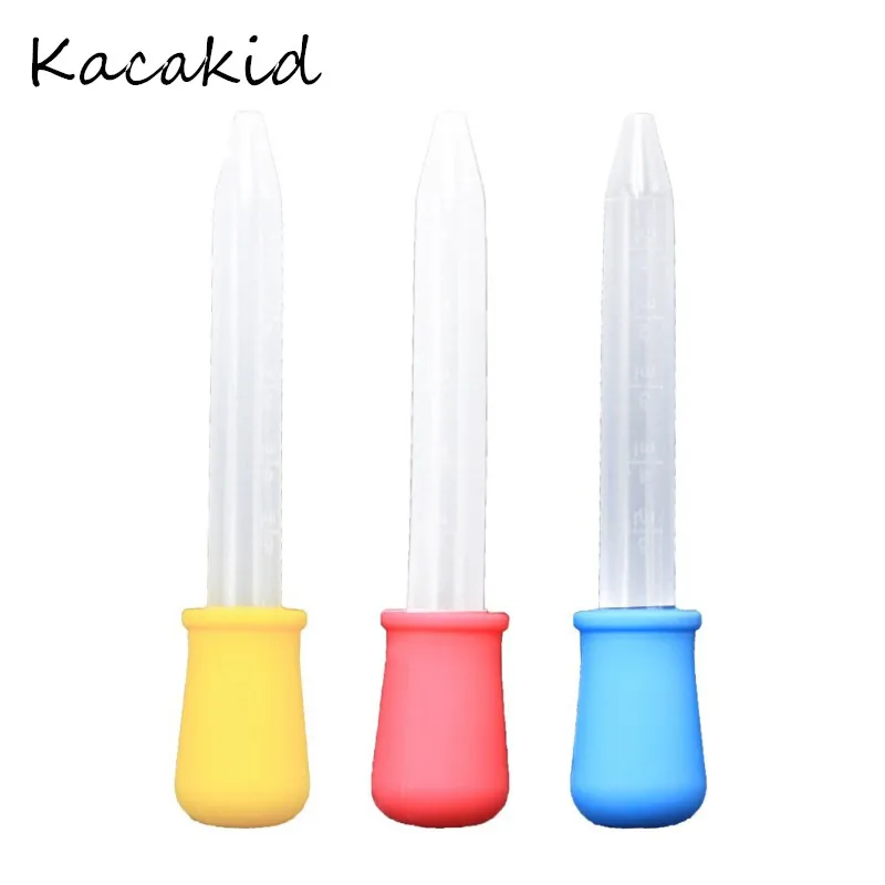 

New Silicone Pipette Liquid Food Dropper Plastic Baby Feeding Medicine Dropper Spoon Burette Infant Utensils Baby Dropper Medic