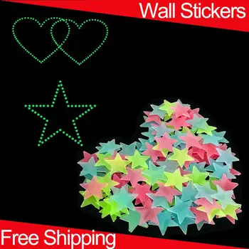 

Wall Stickers Fluorescent Glow Wall Stickers Luminous Stars Luminous Patch Three-dimensional Wall Sticker Children's Room