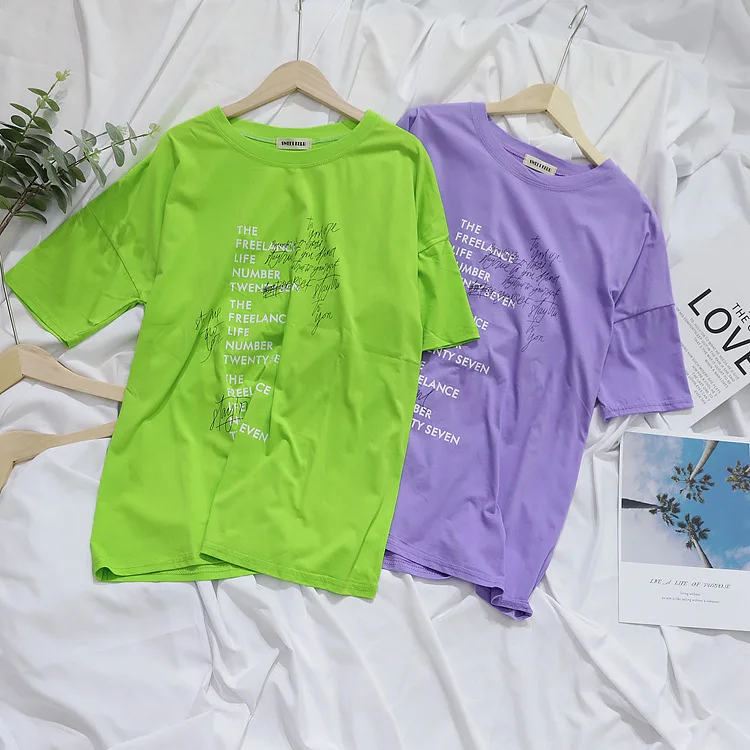 

Clothes for parents and children T -shirt printed mother and daughter blouse Hot