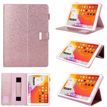 

Tablet Case For iPad Pro 11 2018 Case with Card Holder Cute Bling Glitter for iPad Pro 11 Cover with Auto Sleep/Wake +Hand Strap