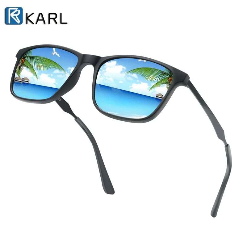 

vintage Men's Sunglasses Polarized Lens Square Shades Male Brand Design TR90 High Quality Driver Sunglasses for Men Women