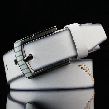 

men high quality genuine leather belt luxury designer belts men cowskin fashion Strap male Jeans for man cowboy free shipping