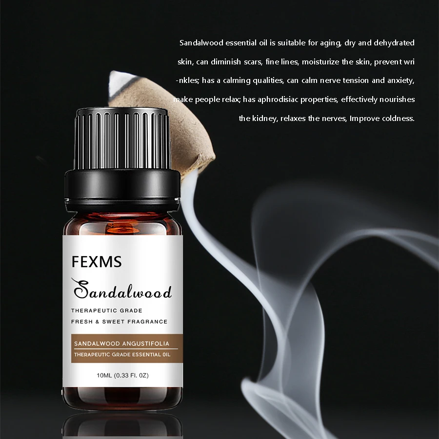 100% pure plant essential oils gardenia oil 10ml germicidal clearing heat purging fire aromatherapy oil Sandalwood Essential Oils For Dry and Irritated Skin - 100 Pure Therapeutic Grade Sandalwood Oil for Diffuser Aromatherapy