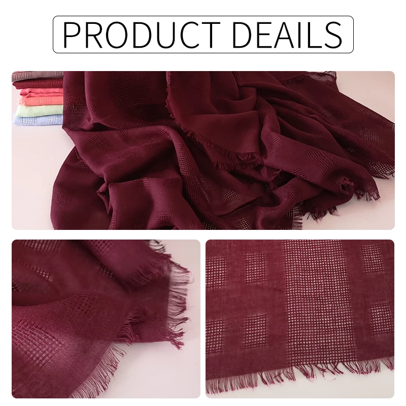 Fashion solid color scarf viscose scarf piercing plaid shawl plain scarves maxi hijab muslim head hijabs wrap muffler 10pcs/lot