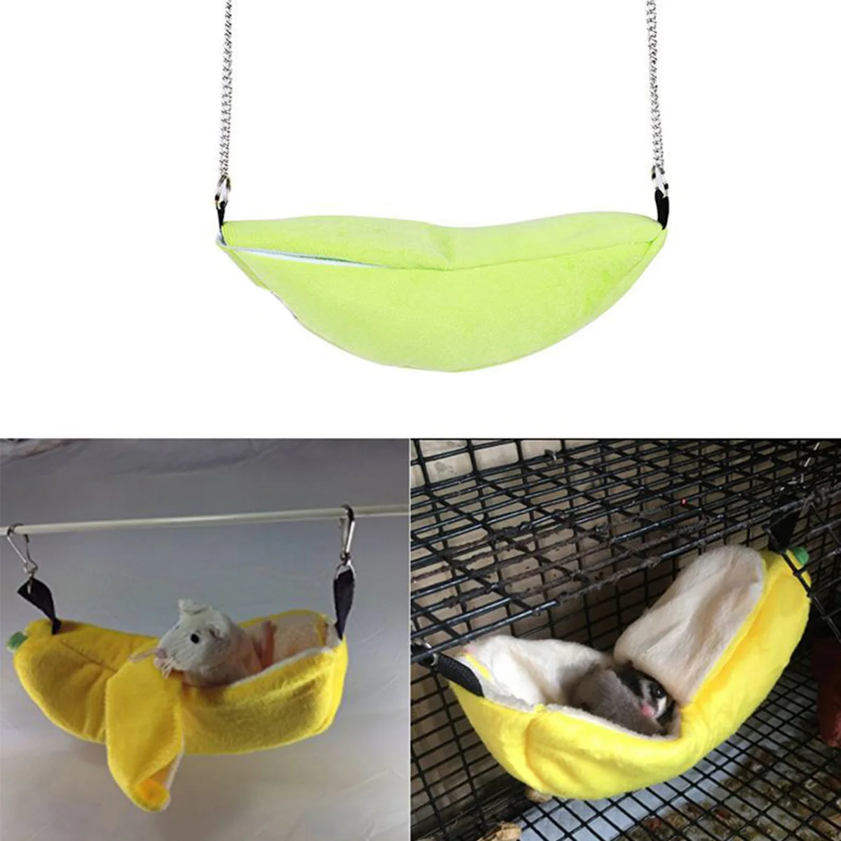 Hamster Nest Hanging House Hammock Cage Sleeping Nest Pet Bed Rat Hamster Toys Cage Swing Pet 3